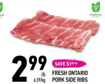 Coppa's Fresh Market Fresh ontario pork side ribs offer