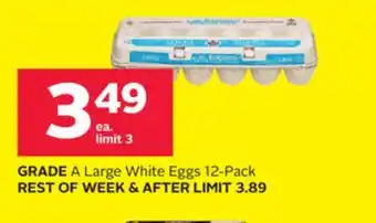 Rexall Grade a large white eggs offer