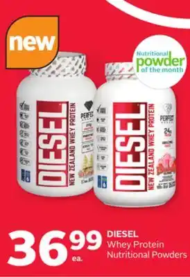 Rexall Diesel whey protein nutritional powders offer