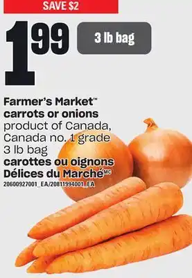 Independent City Market Farmer's market carrots or onions, 3 lb bag offer