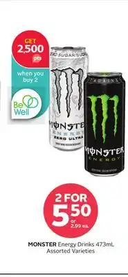 Rexall Monster energy drinks offer