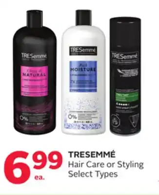 Rexall Tresemmé hair care or styling offer