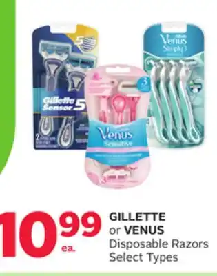 Rexall Gillette or venus disposable razors offer