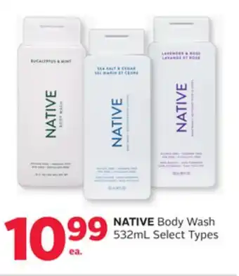 Rexall Native body wash offer