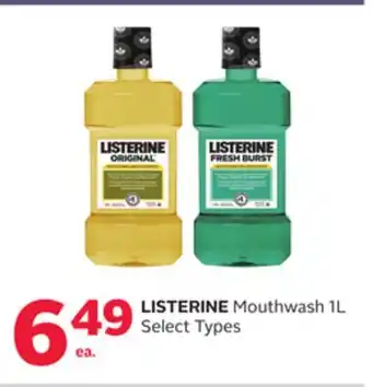 Rexall Listerine mouthwash offer