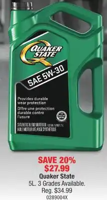 PartSource Quaker state offer