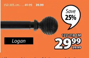 JYSK Logan curtain rod offer