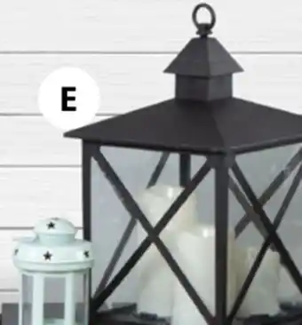 JYSK Verner lantern with led candles offer