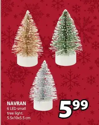 JYSK Navran 6 led small tree light offer
