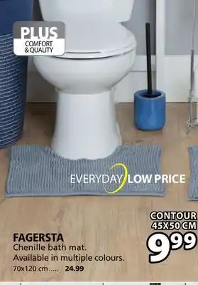 JYSK Fagersta contour bath mat offer