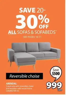 JYSK Arendal 3-seat sofa offer