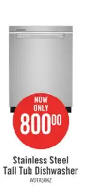 The Brick Whirlpool top-control dishwasher with third rack - wdta50sakz offer