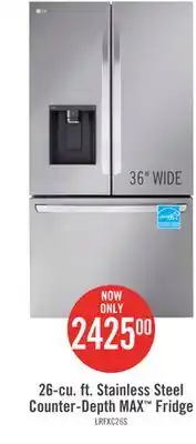 The Brick Lg 26 cu. ft. smart counter-depth max refrigerator with dual ice makers - lrfxc2606s offer