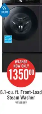The Brick Samsung bespoke 6.1 cu. ft. smart front-load washer - wf53bb8700avus offer