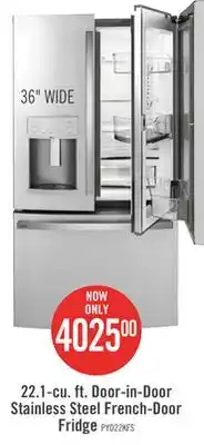 The Brick Profile 22.1 cu. ft. counter-depth door-in-door refrigerator hands-free autofill offer