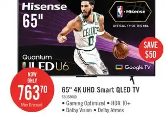 The Brick Hisense 65 4k uled quantum dot google tv offer