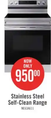 The Brick Samsung 6.3 cu. ft. freestanding electric range with wi-fi - ne63a6111ss/ac offer