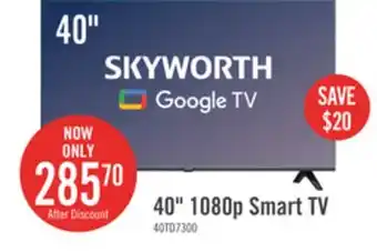 The Brick Skyworth 40 1080p google tv offer