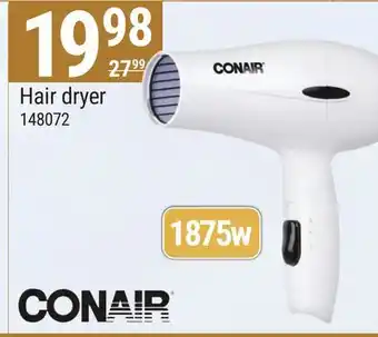Rossy Conair hair dryer offer
