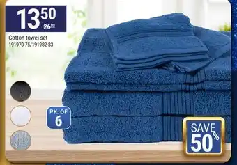 Rossy Cotton towel set offer