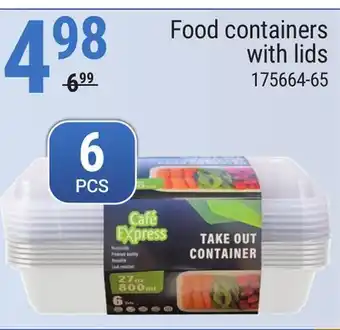 Rossy Food containers with lids offer