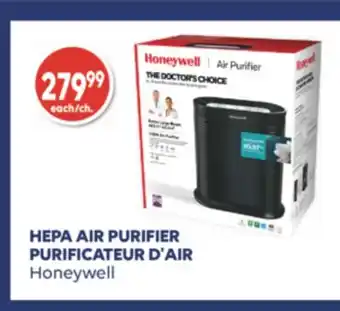Wellwise by Shoppers Purificateur d'air honeywell offer