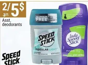 Rossy Speedstick asst. deodorants offer