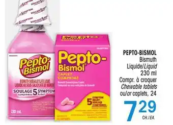 Uniprix Pepto-bismol bismuth liquide/liquid compr. à croquer chewable tablets offer