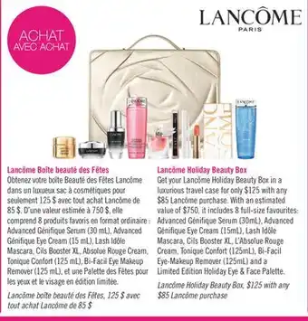 Pharmaprix Lancome holiday beauty box offer