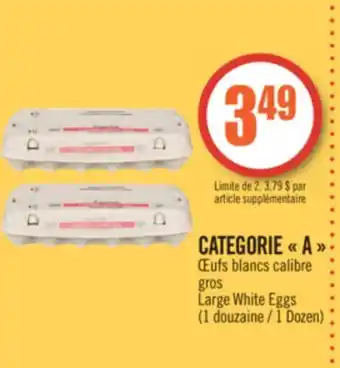 Pharmaprix Categorie a large white eggs offer