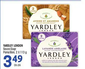 Uniprix Yardley london savon/soap pains/bars offer