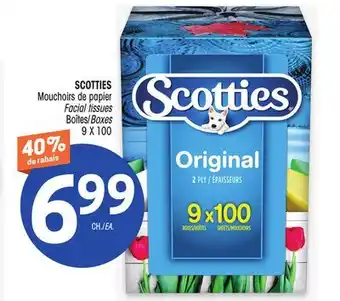 Uniprix Scotties mouchoirs de papier/facial tissues boîtes/boxes offer