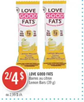 Pharmaprix Love good fats lemon bars offer