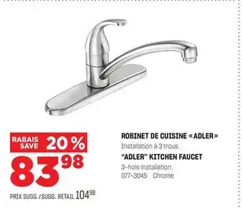 BMR Robinet de cuisine adler offer