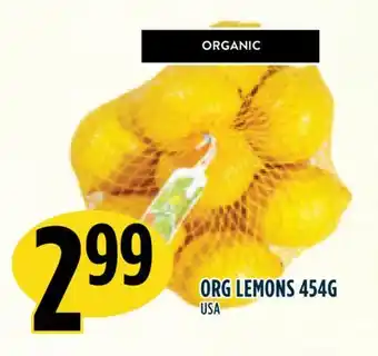 Marché Adonis Org lemons 454g offer
