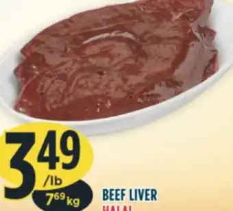 Marché Adonis Beef liver offer
