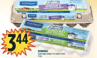 Marché Adonis Burnbrae large eggs omega-3 or nature's best offer