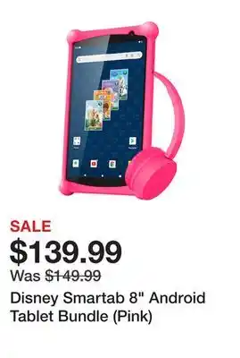 TSC Stores Disney smartab 8 android tablet bundle (pink) offer