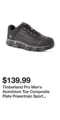 Mark's Timberland pro men's aluminium toe composite plate powertrain sport ripstop athletic shoes offer