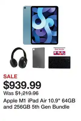 TSC Stores Apple m1 ipad air 10.9 64gb and 256gb 5th gen bundle offer