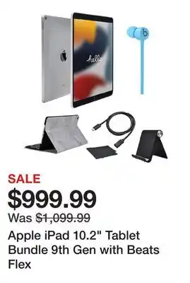 TSC Stores Apple ipad 10.2 tablet bundle 9th gen with beats flex offer