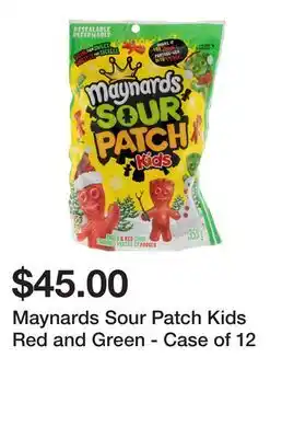 Dollarama Maynards sour patch kids red and green - case of 12 offer