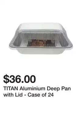 Dollarama Titan aluminium deep pan with lid - case of 24 offer