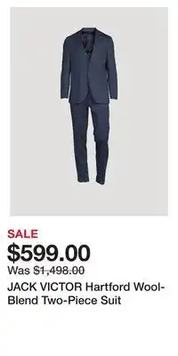 Holt Renfrew Jack victor hartford wool-blend two-piece suit offer
