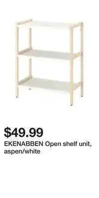 IKEA Ekenabben open shelf unit, aspen/white offer
