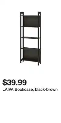 IKEA Laiva bookcase, black-brown offer