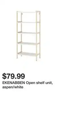 IKEA Ekenabben open shelf unit, aspen/white offer