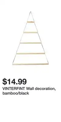 IKEA Vinterfint wall decoration, bamboo/black offer