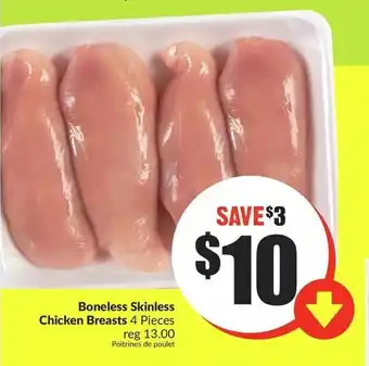 FreshCo Boneless Skinless Chicken Breasts 4 Pieces offer