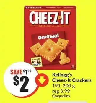FreshCo Kellogg's Cheez-It Crackers 191-200g offer